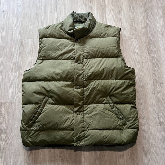 Cabela's Other - Men's Cabela's Forest Green Premier Northern Goose Down Puffer Vest Jacket Sz L